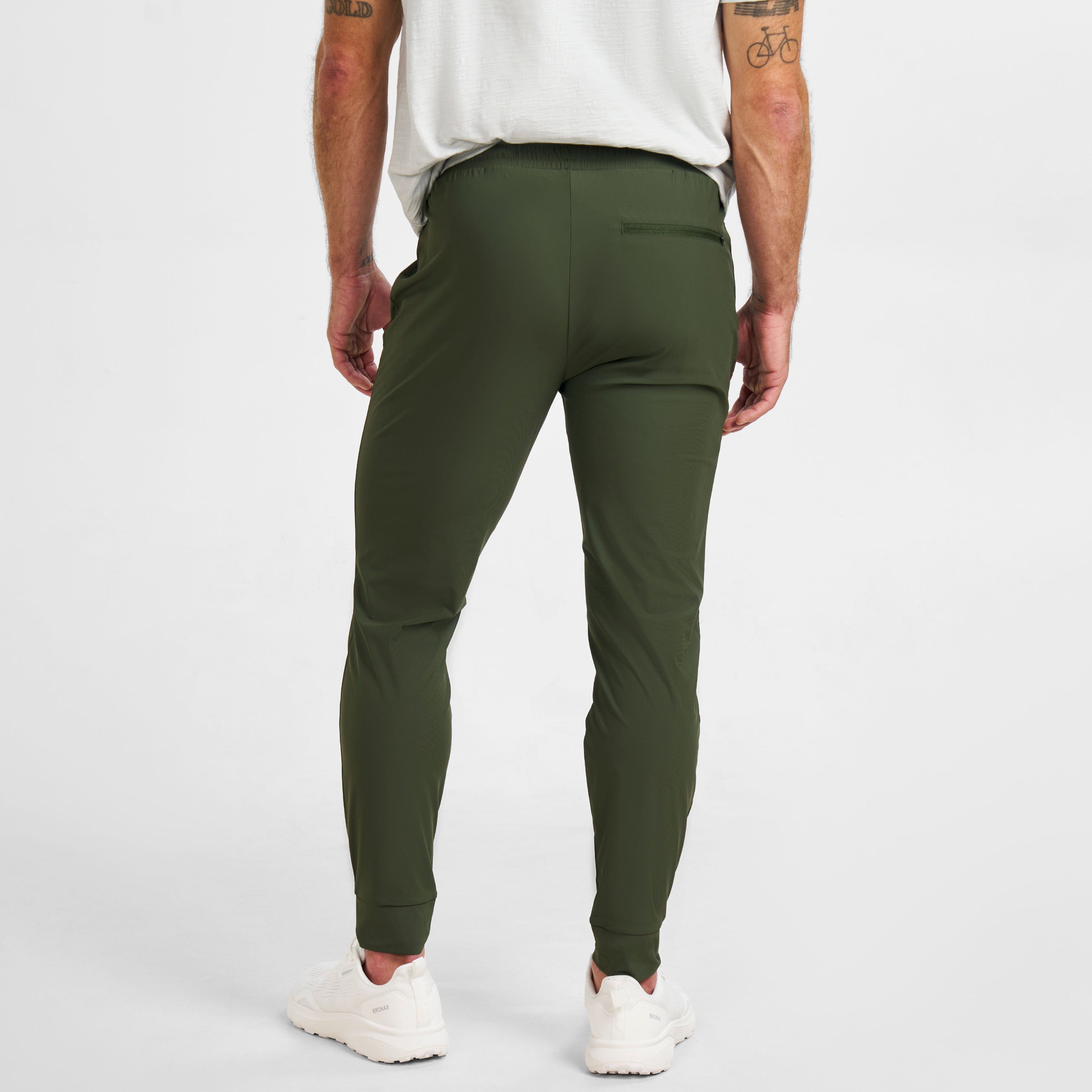 Deep Green Blend Running Pants