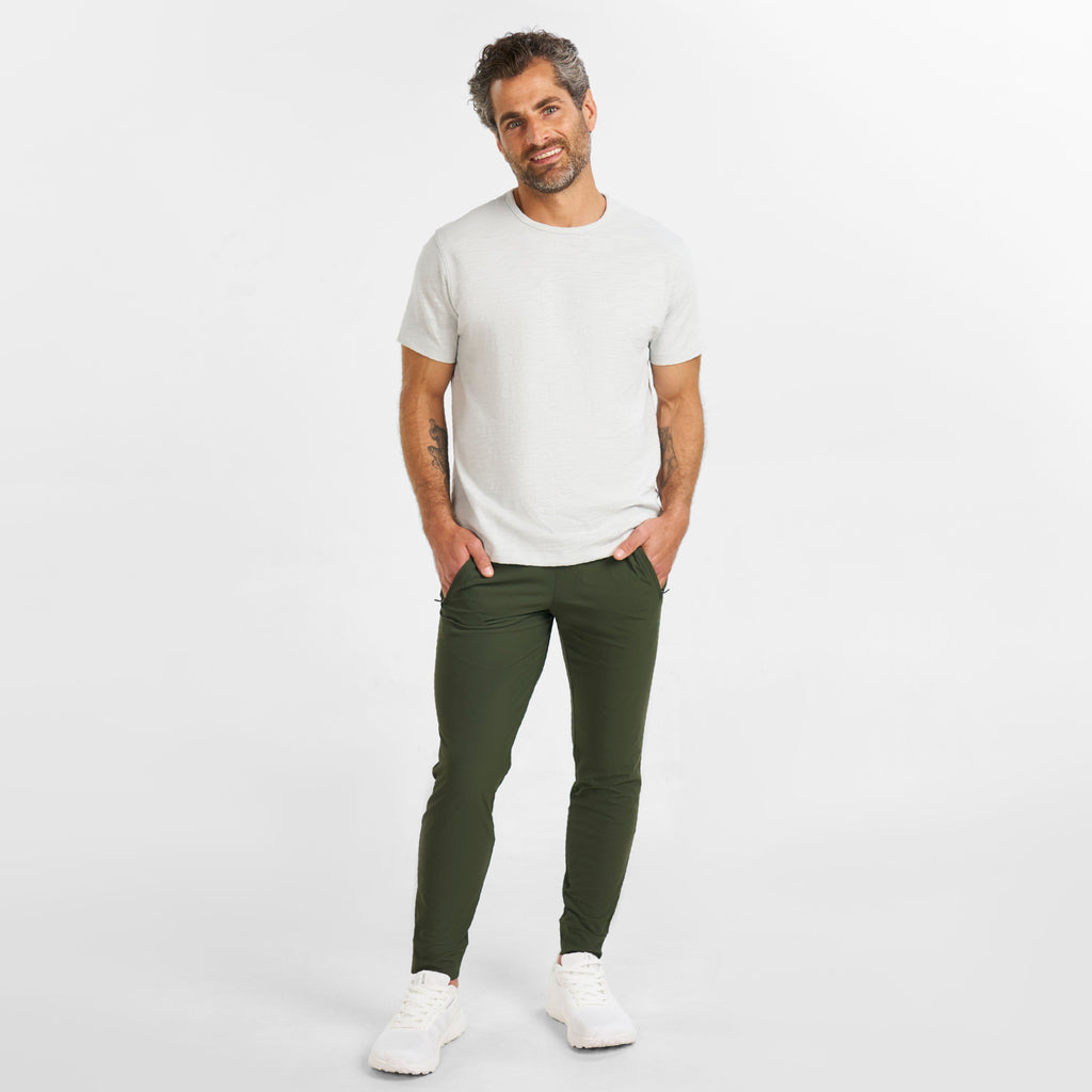 Deep Green Blend Running Pants