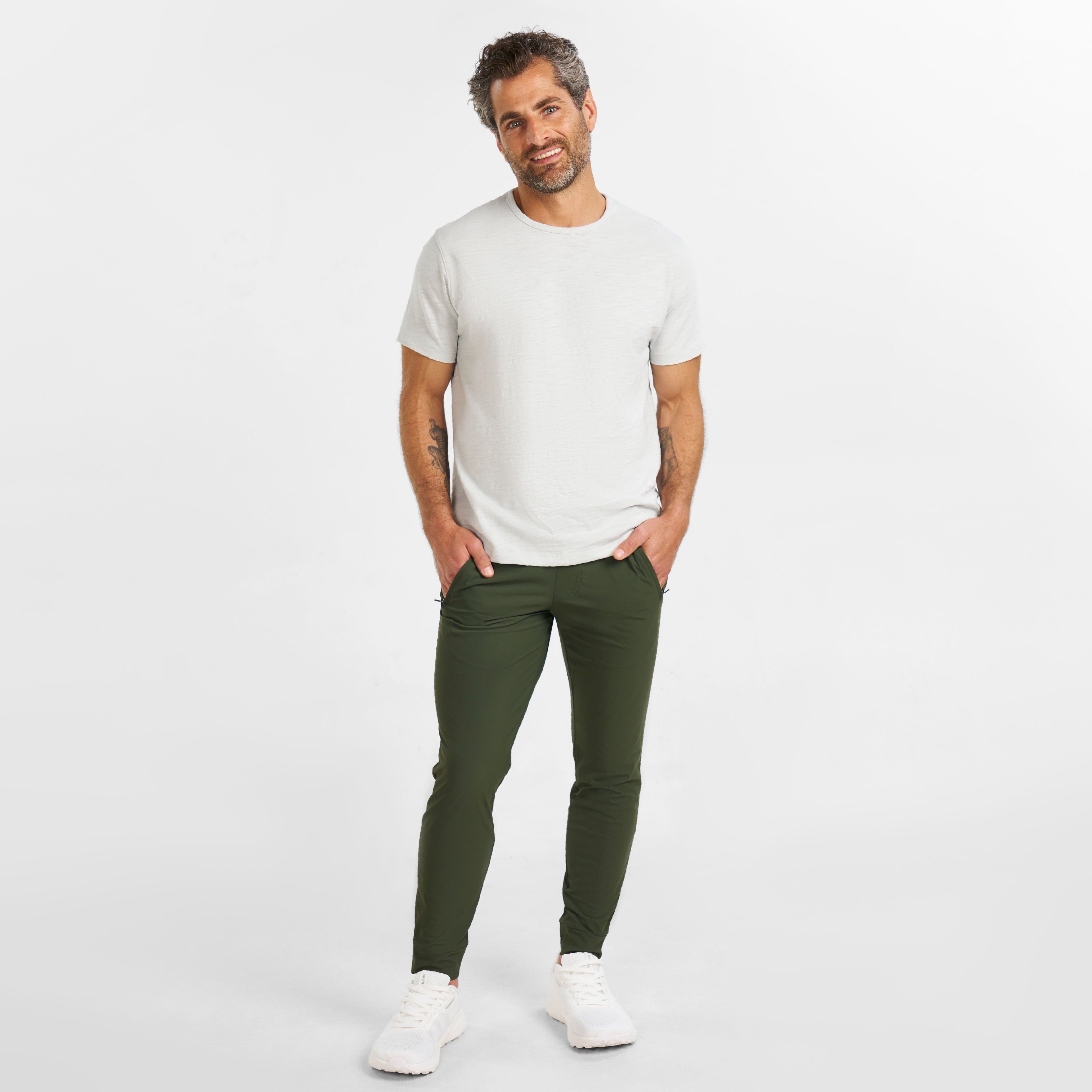 Deep Green Blend Running Pants