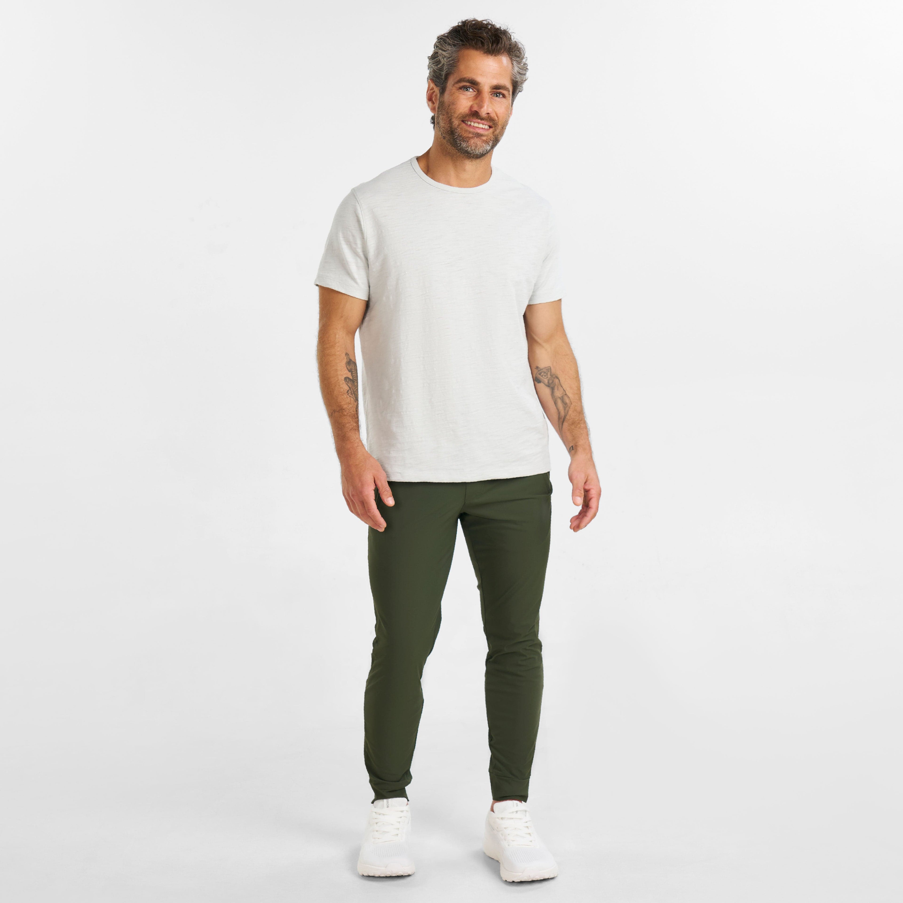 Deep Green Blend Running Pants
