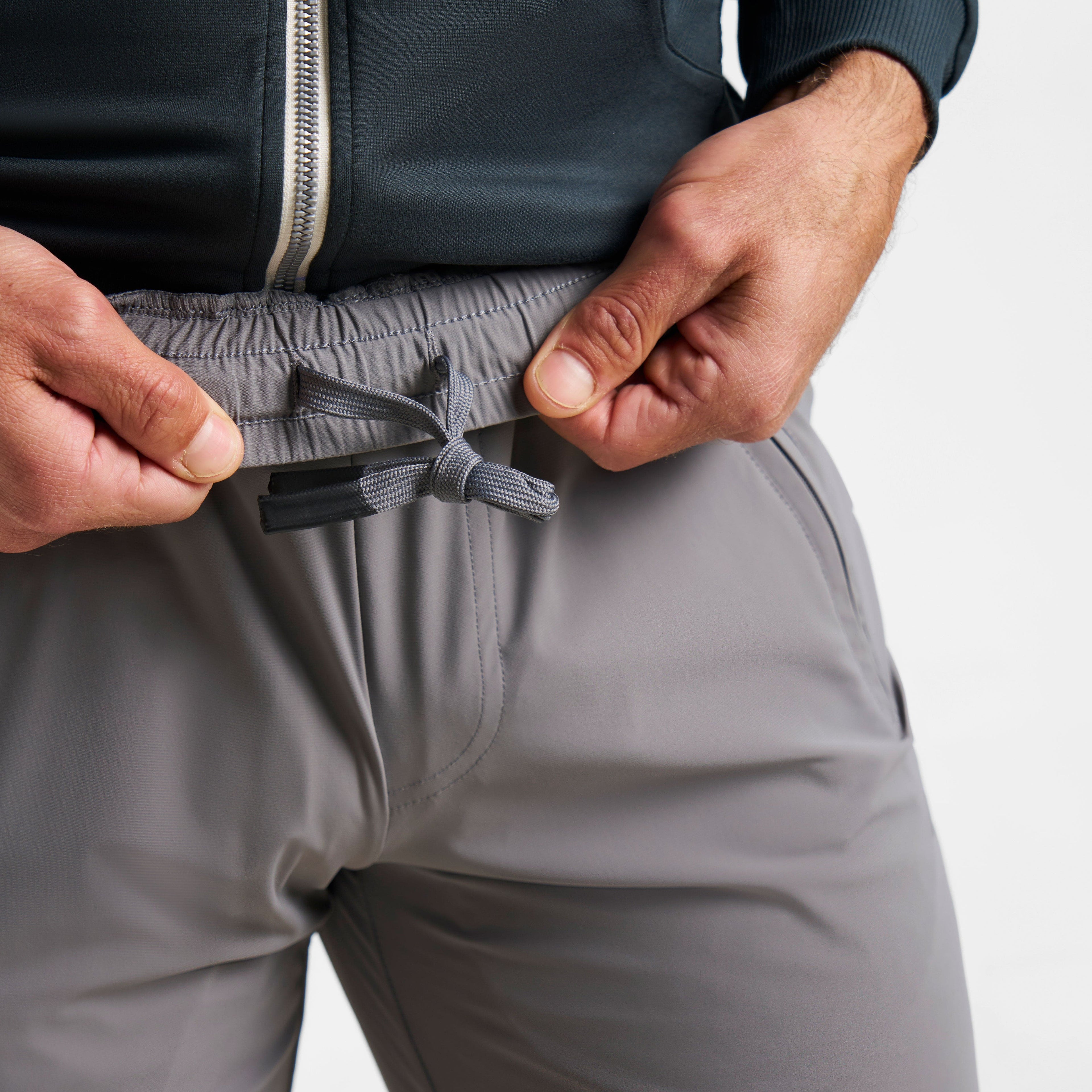 Pale Grey Blend Running Pants