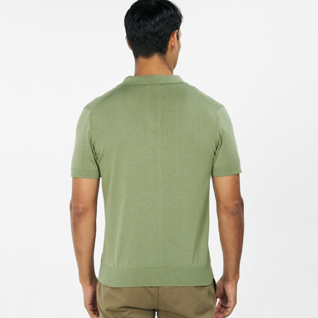 Emerald Knitted Polo