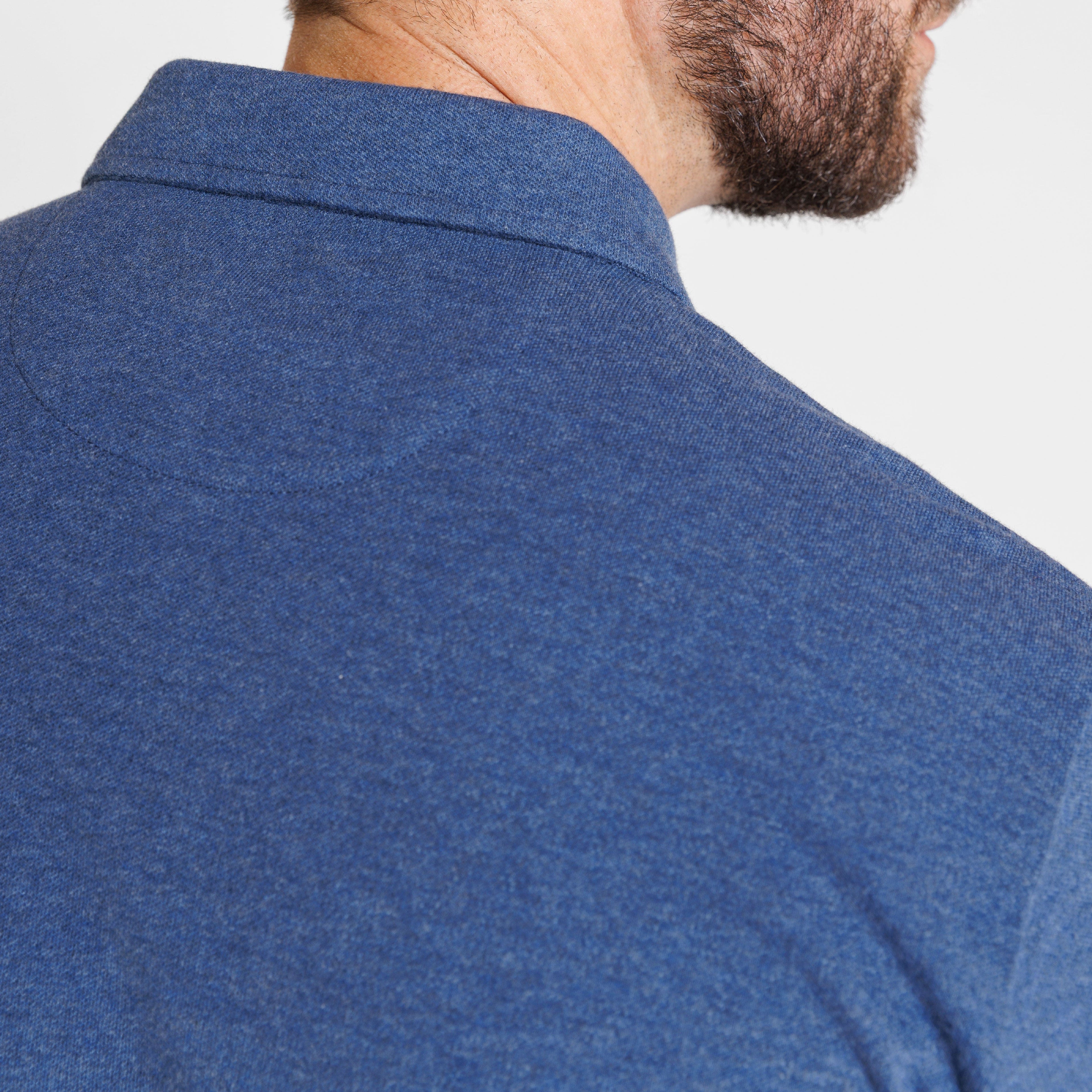 Sky Blue Melange Classic Polo