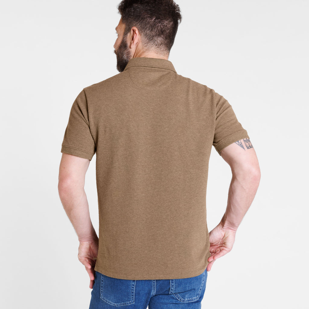 Sage Green Melange Classic Polo
