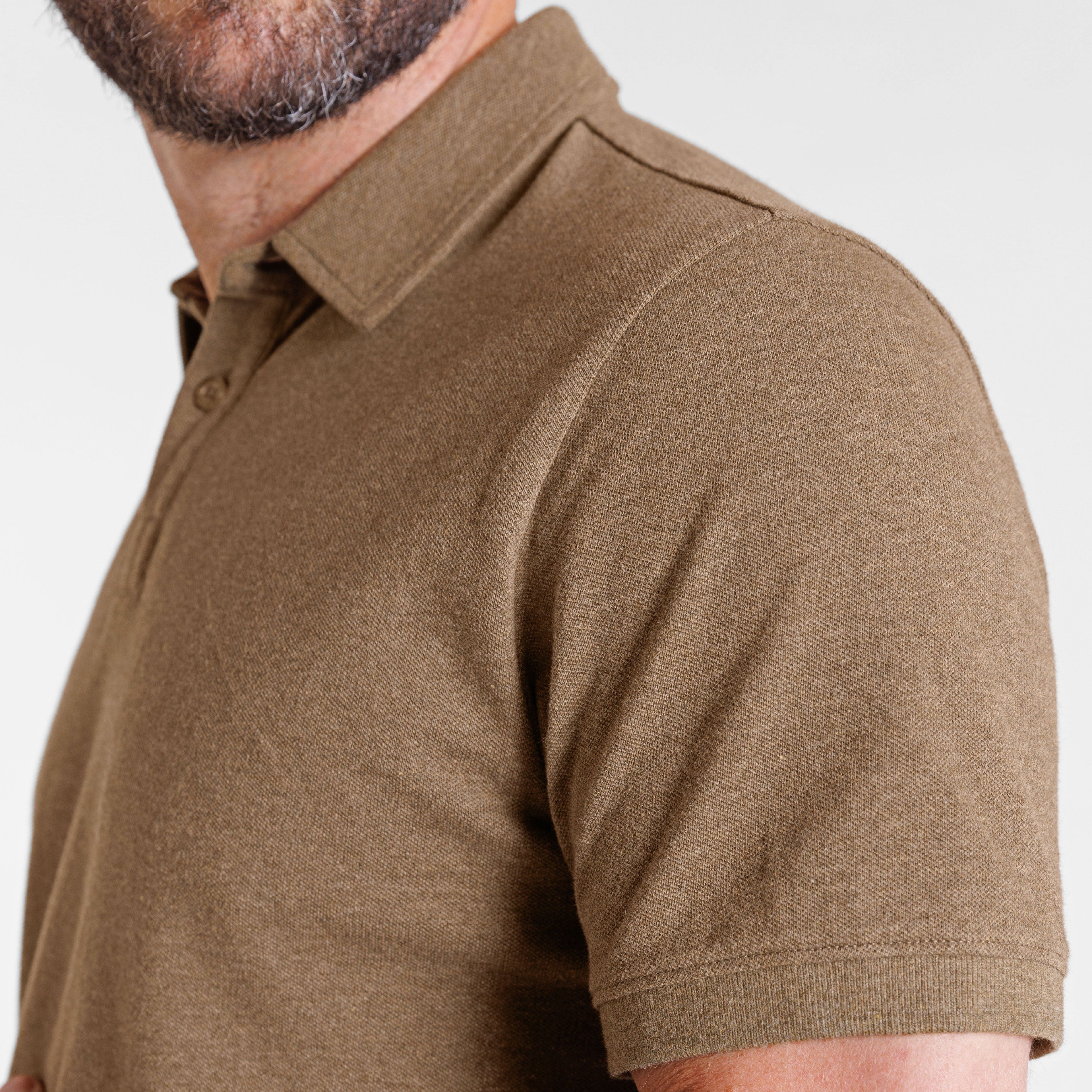 Sage Green Melange Classic Polo