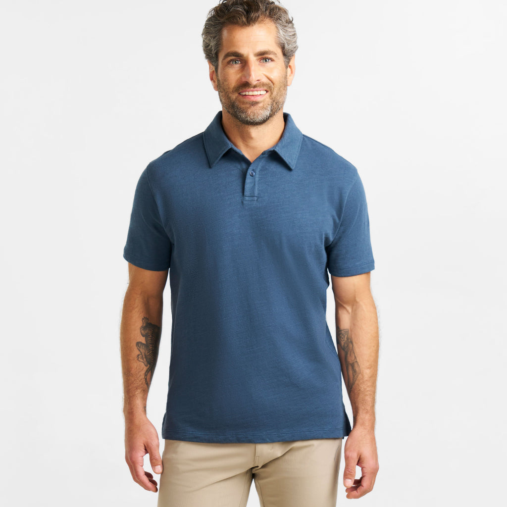 Deep Blue Light Polo