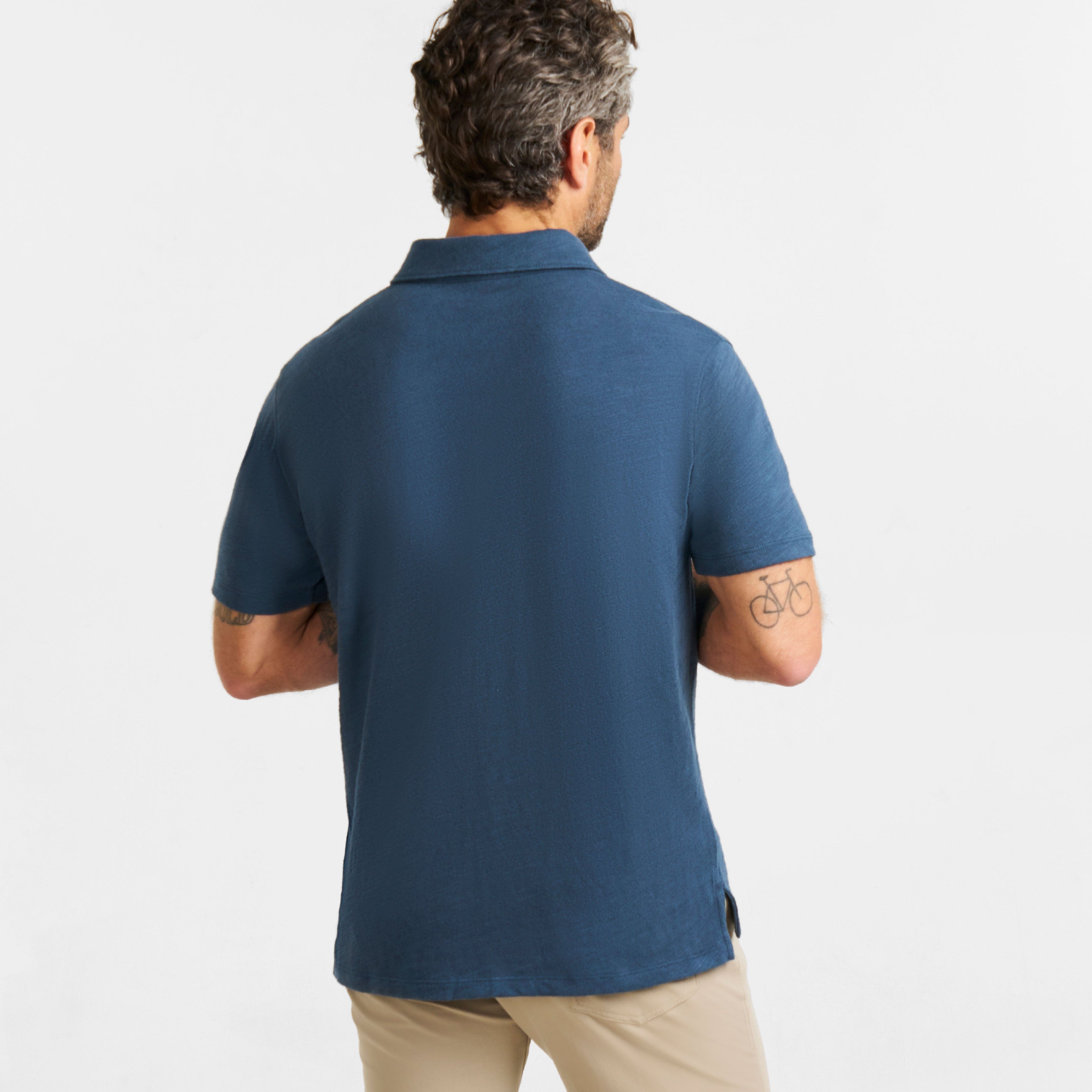 Deep Blue Light Polo
