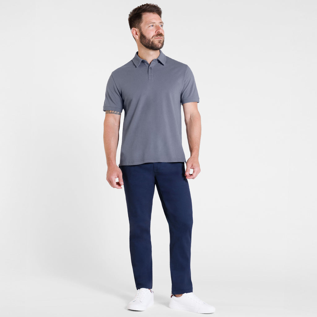 Gunmetal Textured Daily Polo