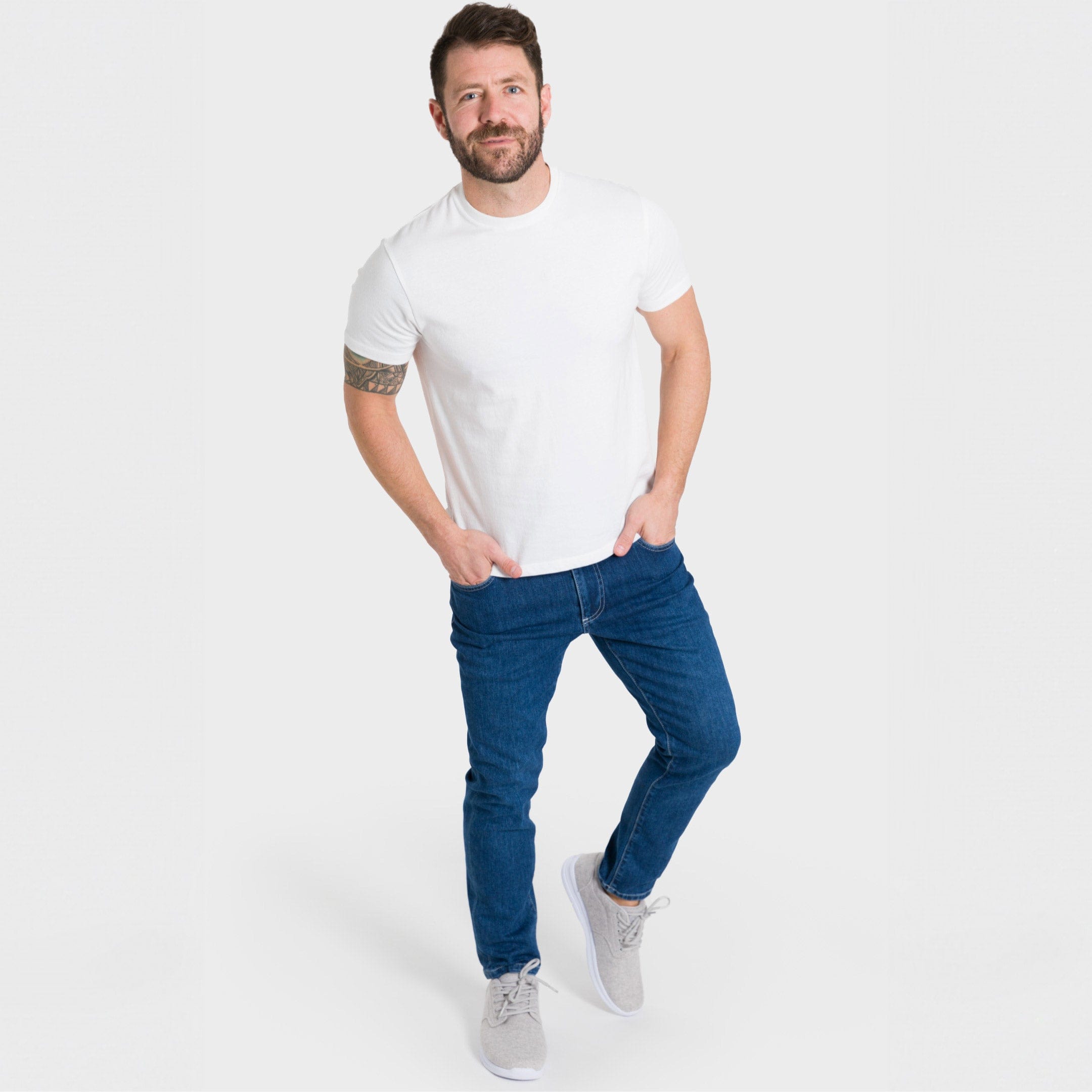 Ivory Crew Neck Tee