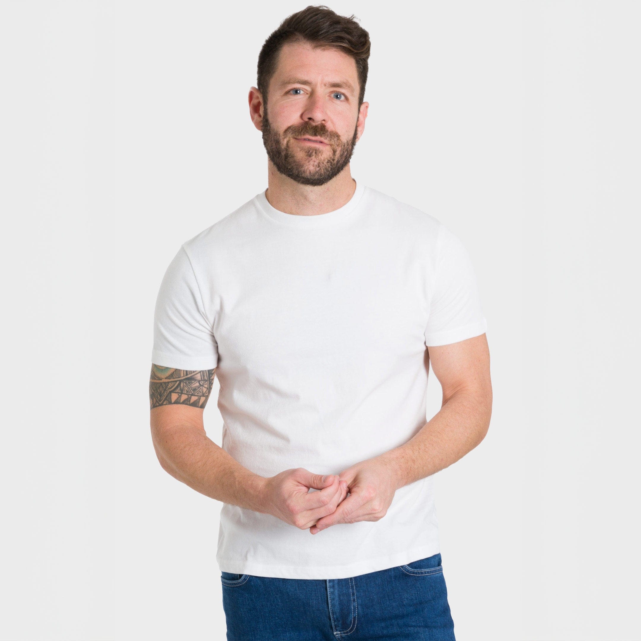 Ivory Crew Neck Tee