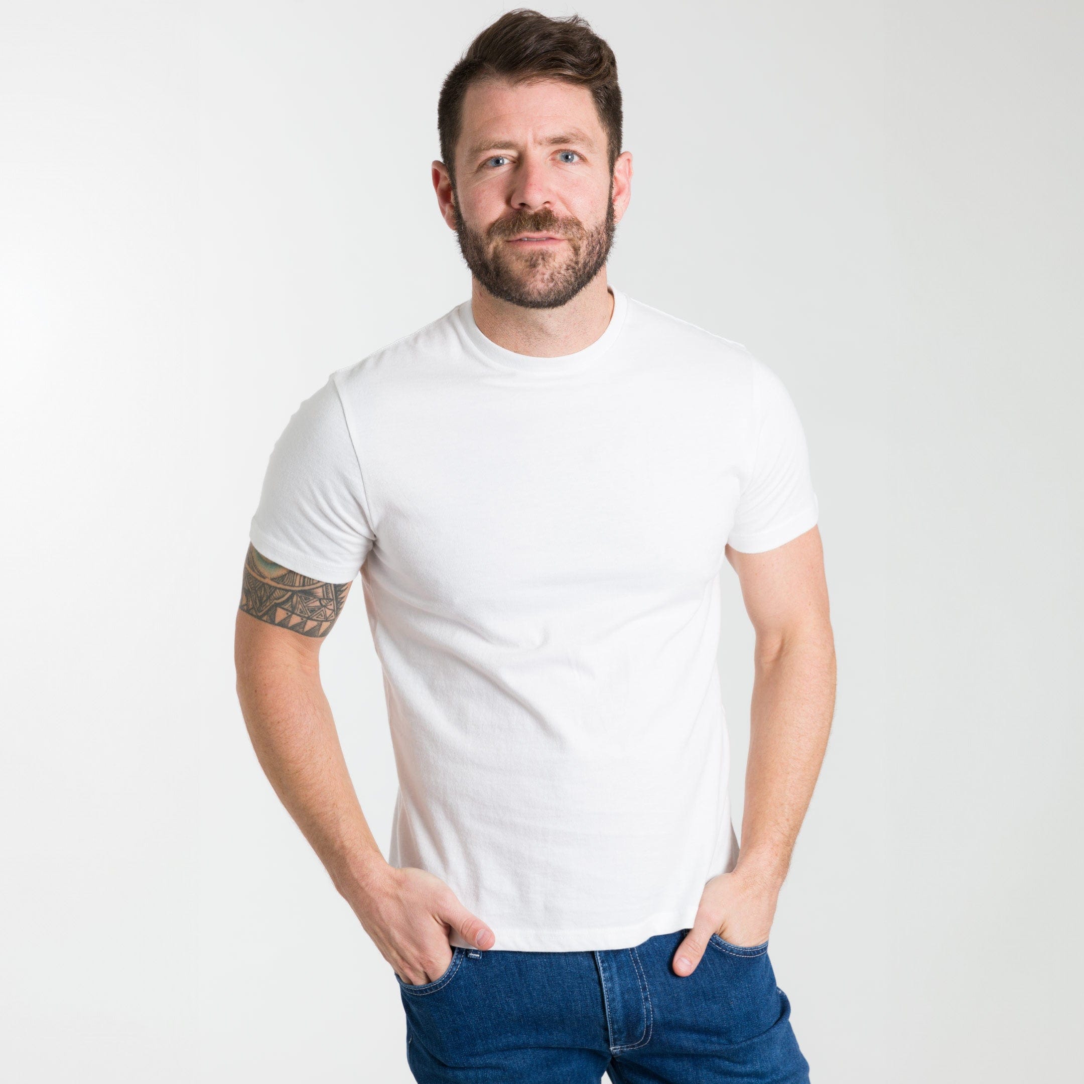 Ivory Crew Neck Tee
